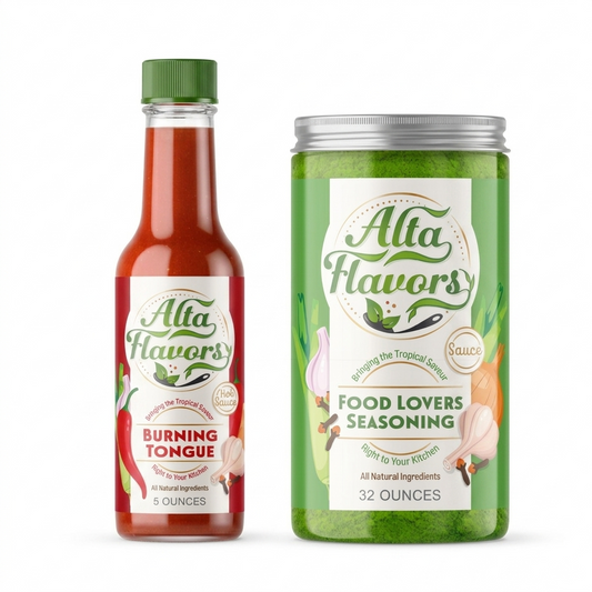 1 Burning Tongue & 1 32oz Seasoning Sauce Bundle