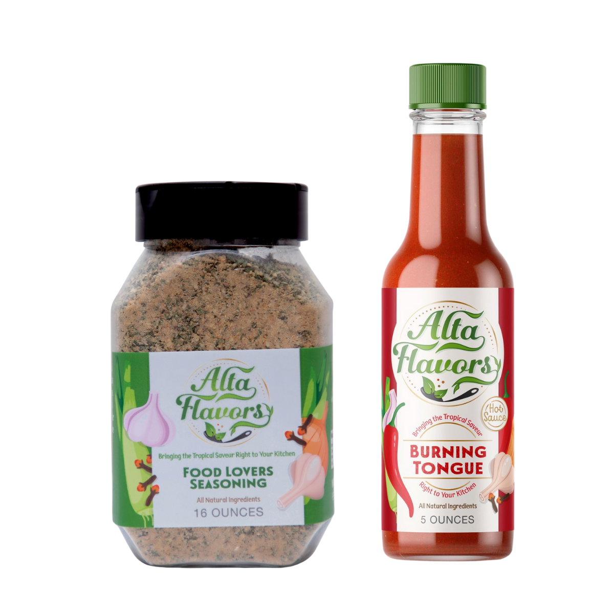 1 Burning Tongue & 16oz Seasoning Powder Bundle